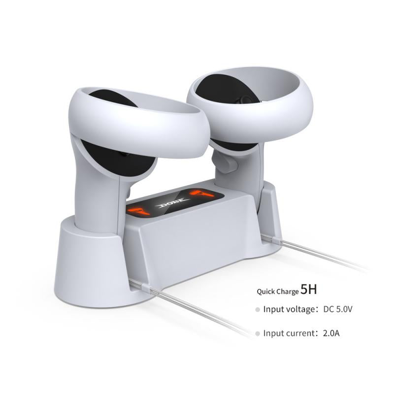 DOBE TY-18170 Charging Dock Station Dual Controller Charger Holder Base for Oculus Quest 2 VR Accessories DOBE TY-18170 Charging Dock Station Dual Controller Charger Holder Base for Oculus Quest 2 VR Accessories